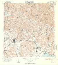 Yauco 1952 topographic map thumbnail