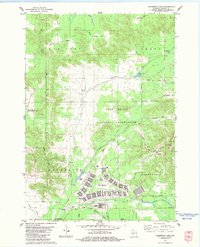 Alderwood Lake 1983 topographic map thumbnail