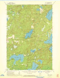 Anvil Lake 1970 topographic map thumbnail