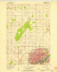 Appleton 1955 topographic map thumbnail