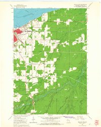 Ashland East 1964 topographic map thumbnail