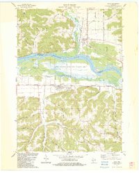 Avoca 1983 topographic map thumbnail