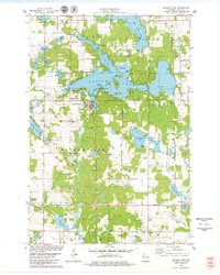 Balsam Lake 1978 topographic map thumbnail
