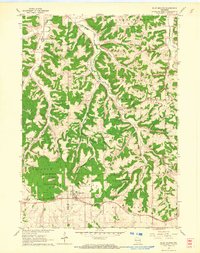 Blue Mounds 1962 topographic map thumbnail