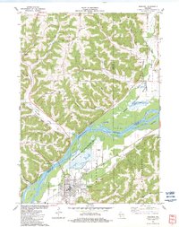 Boscobel 1983 topographic map thumbnail