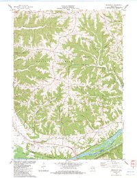 Bridgeport 1983 topographic map thumbnail