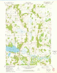 Briggsville 1975 topographic map thumbnail
