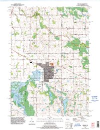 Brillion 1992 topographic map thumbnail