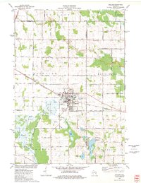 Brillion 1974 topographic map thumbnail
