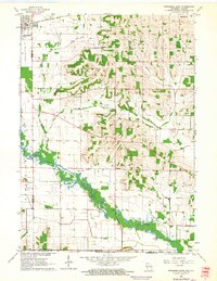 Brodhead East 1962 topographic map thumbnail