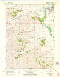 Brodhead West 1962 topographic map thumbnail