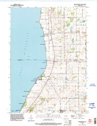Brothertown 1992 topographic map thumbnail