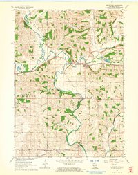 Browntown 1962 topographic map thumbnail