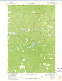 Bucks Lake 1972 topographic map thumbnail