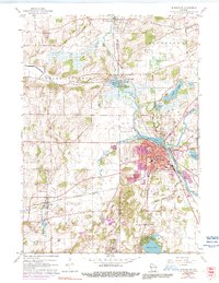 Burlington 1960 topographic map thumbnail