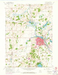 Burlington 1960 topographic map thumbnail