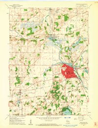 Burlington 1960 topographic map thumbnail