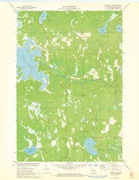 Burrows Lake 1971 topographic map preview