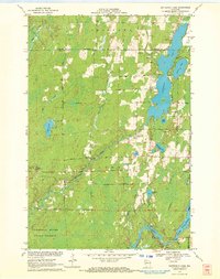 Butternut Lake 1970 topographic map thumbnail