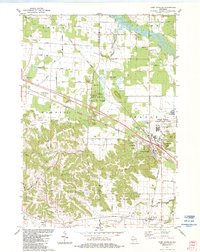 Camp Douglas 1983 topographic map thumbnail