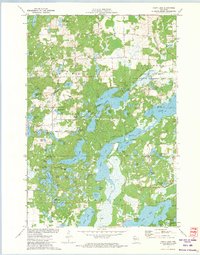 Chain Lake 1972 topographic map thumbnail