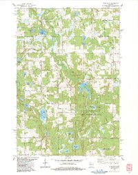 Clam Falls 1983 topographic map thumbnail