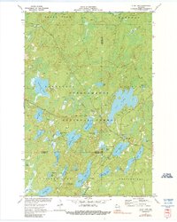 Clam Lake 1971 topographic map thumbnail