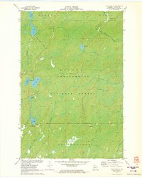 Clam Lake NE 1971 topographic map thumbnail