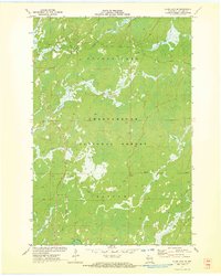 Clam Lake SE 1971 topographic map thumbnail