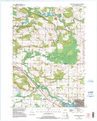 Clintonville North 1993 topographic map thumbnail