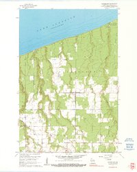 Cloverland 1961 topographic map thumbnail