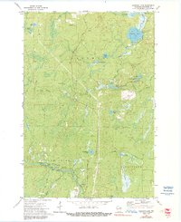 Coleman Lake 1972 topographic map thumbnail