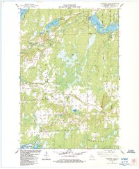 Cranberry Lake 1984 topographic map thumbnail