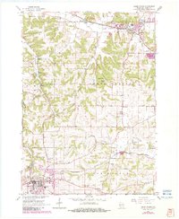 Cross Plains 1962 topographic map thumbnail