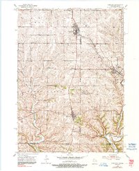Cuba City 1952 topographic map thumbnail