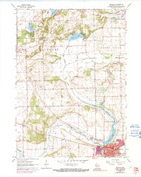 Delavan 1960 topographic map thumbnail
