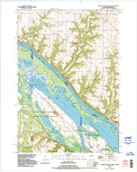 Diamond Bluff West 1992 topographic map thumbnail