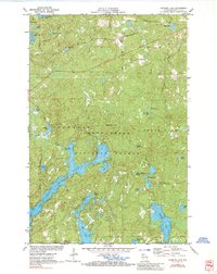 Diamond Lake 1971 topographic map thumbnail