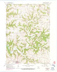 Dickeyville 1961 topographic map thumbnail