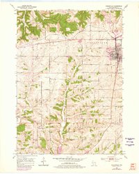 Dodgeville 1952 topographic map thumbnail