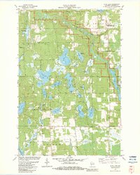 Dunn Lake 1982 topographic map thumbnail