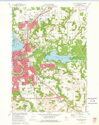 Eau Claire East 1972 topographic map thumbnail