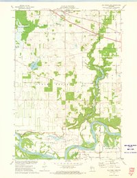 Elk Creek Lake 1972 topographic map thumbnail