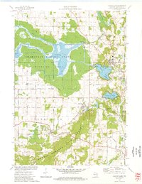 Elkhart Lake 1974 topographic map thumbnail