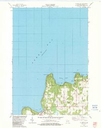 Ellison Bay 1982 topographic map thumbnail