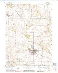 Evansville 1961 topographic map thumbnail