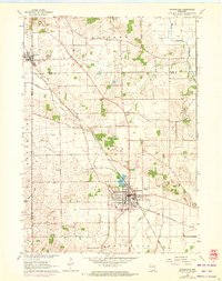 Evansville 1961 topographic map thumbnail