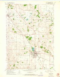Evansville 1961 topographic map thumbnail