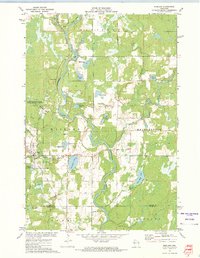 Exeland 1972 topographic map thumbnail