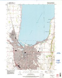 Fond Du Lac 1992 topographic map thumbnail